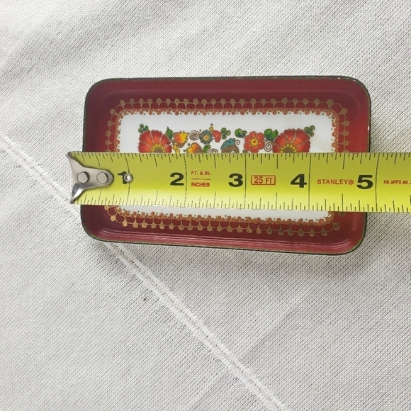 Vintage Steinbock- Email Handmade Austria Enamel Trinket Tray - Picture 5 of 6